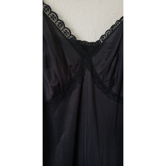 Vintage Black Lingerie Slip Size 38 Dress Undergarment - Picture 2 of 8